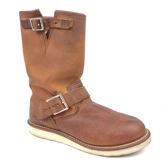Red Wing Shoes 2971 Heritage Leather Workwear Harness Engineer Boots Western 8 - Picture 1 of 9